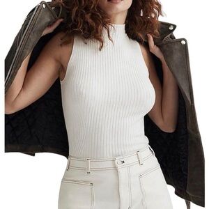 NWT Madewell Mockneck Ribbed Sweater Tank